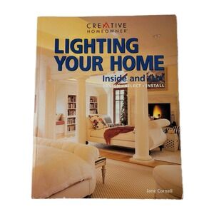 Vintage 90s Book LIGHTING HOME INSIDE OUT Light Fixture install, By Jane Cornell